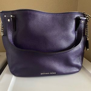 Michael Kors Purple Leather Purse